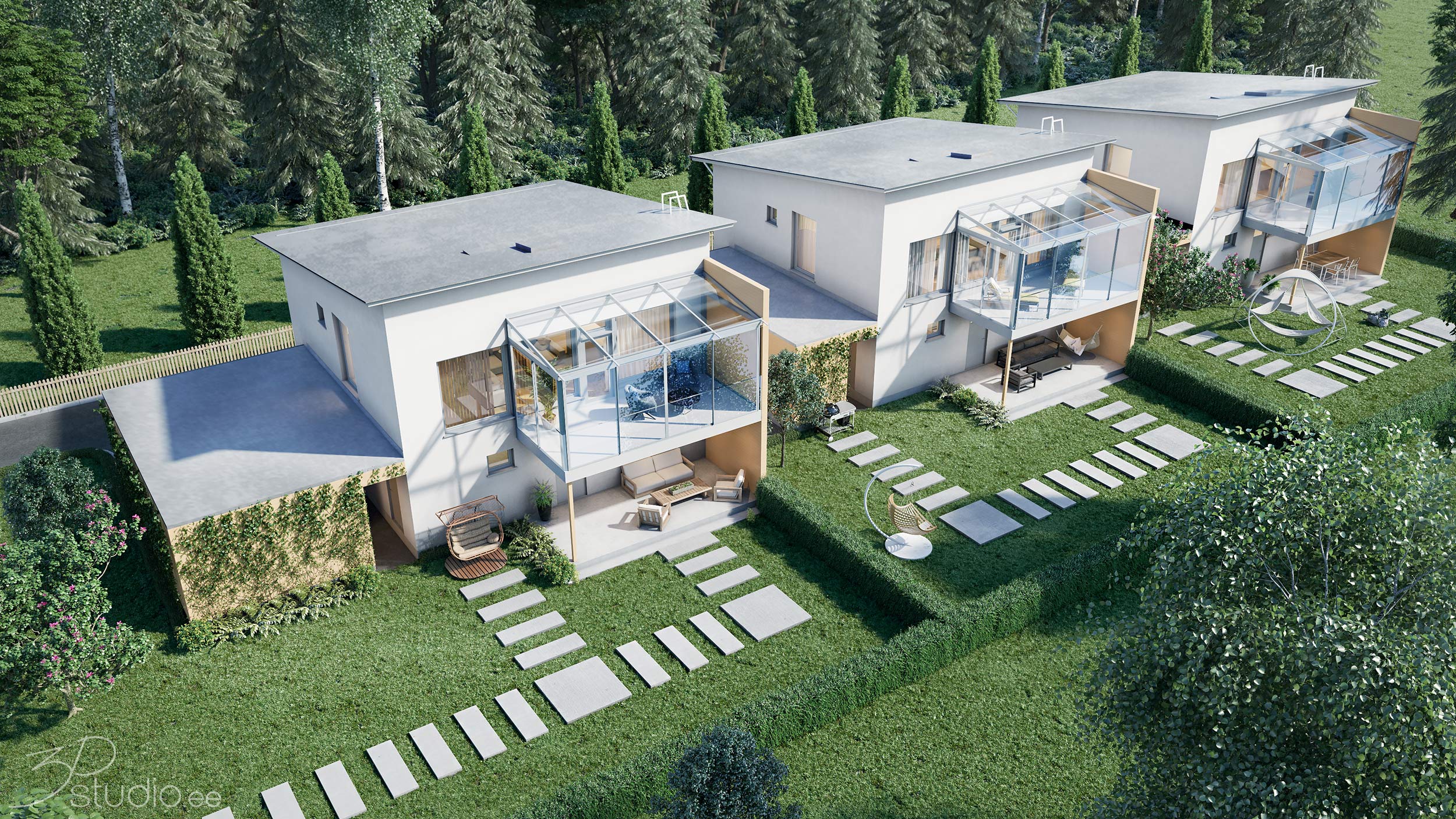 3D, CGI, Render, Photorealism, Uudenkirkontie, development