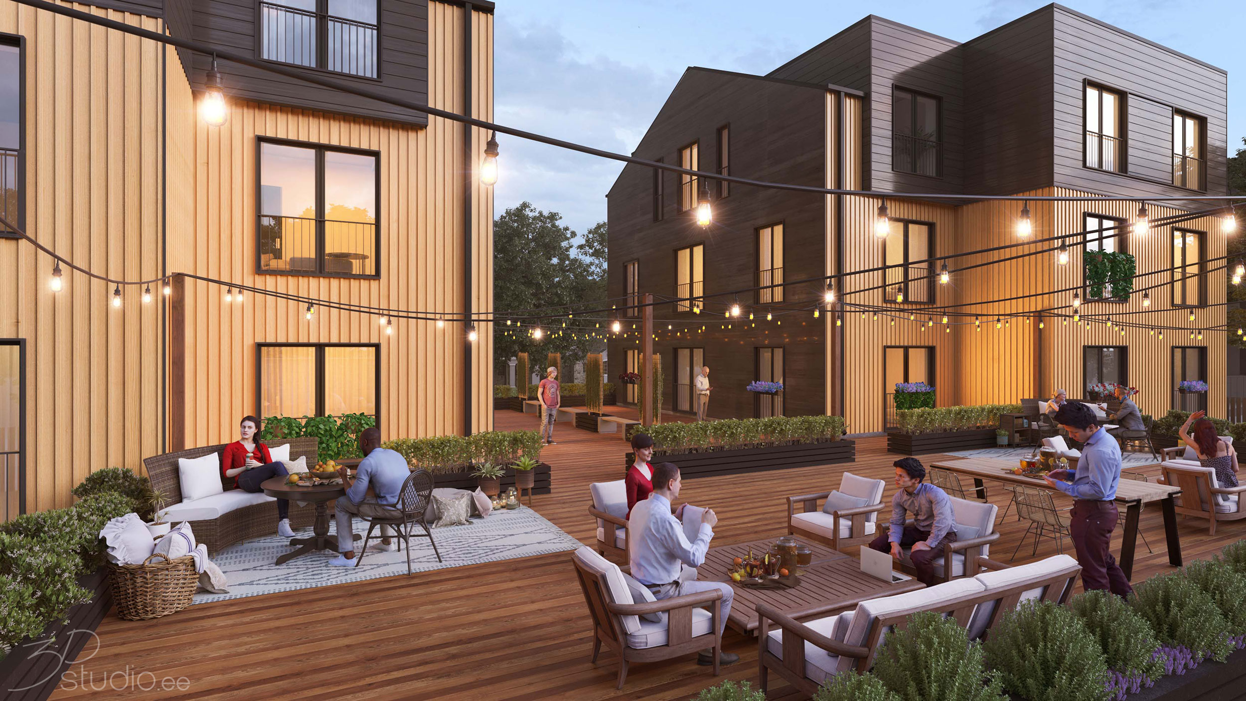 3D, Immobilien, Entwicklung, Verkaufsbilder