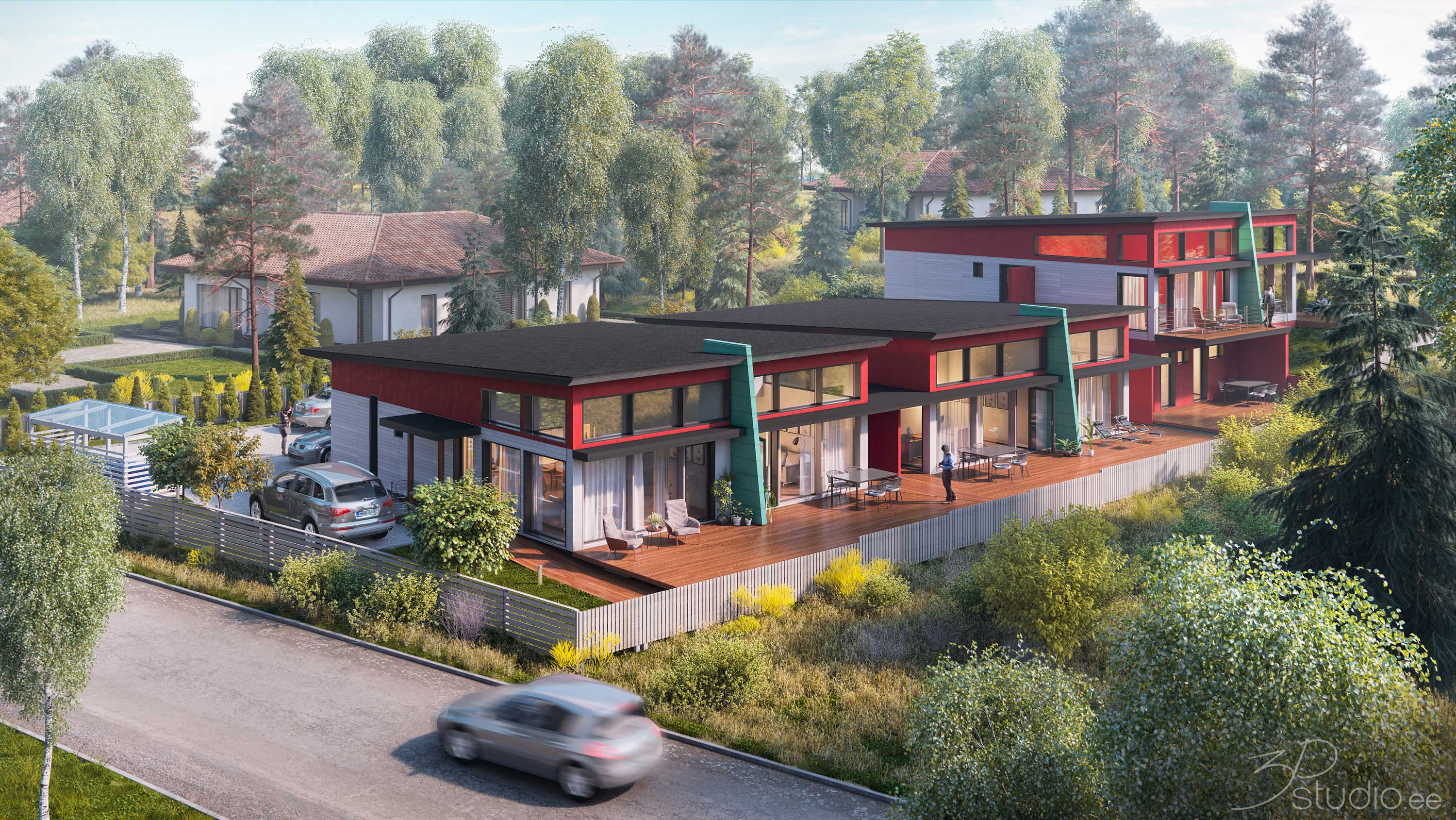 3D visualiseerimine, välispilt, render, Pisantie