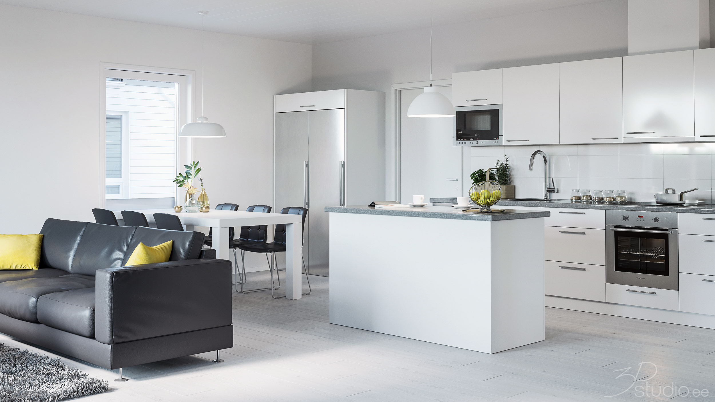 3D, kuvat, arkkitehtuuri, Hietaniementie